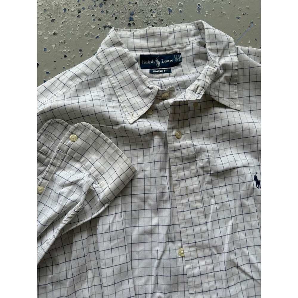 Ralph Lauren Plaid Dress Shirt Classic Fit Button Down XXL